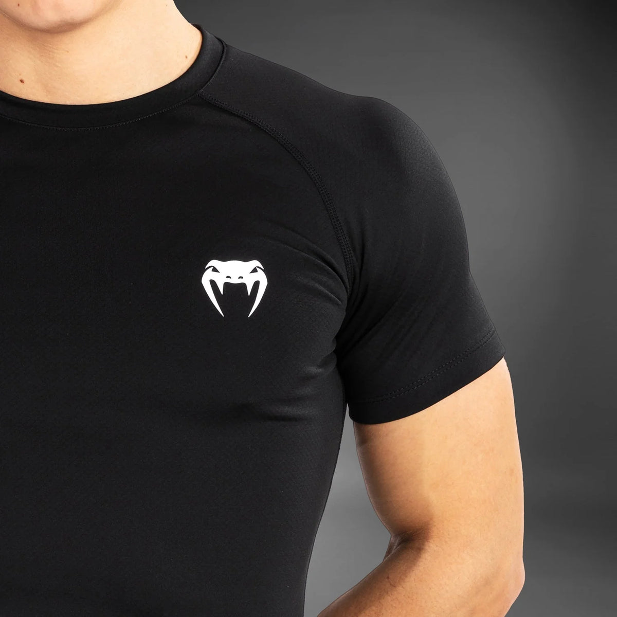 UFC Venum Black Performance Compression T-Shirt