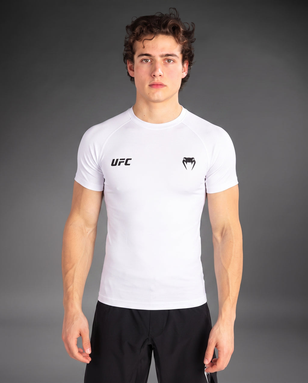 UFC Venum White Performance Compression T-Shirt