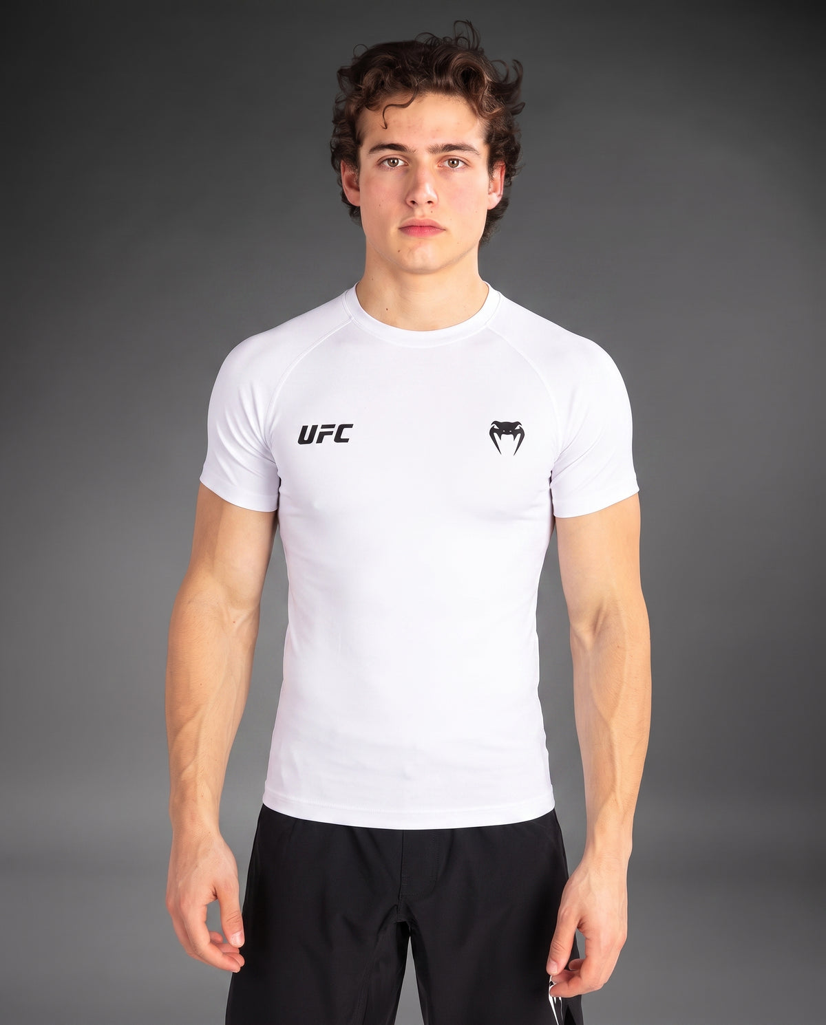 UFC Venum White Performance Compression T-Shirt