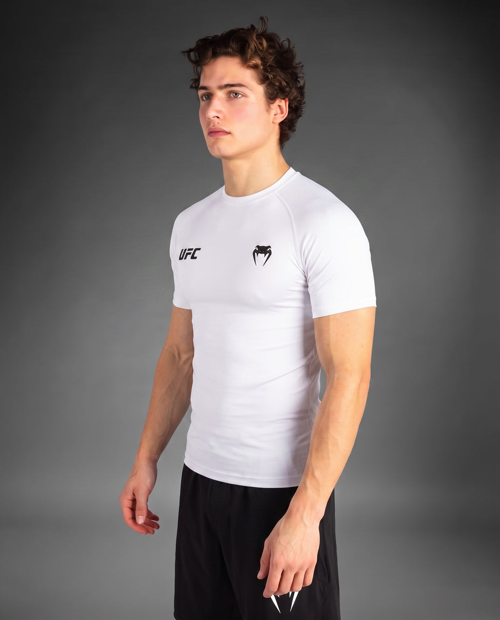 UFC Venum White Performance Compression T-Shirt