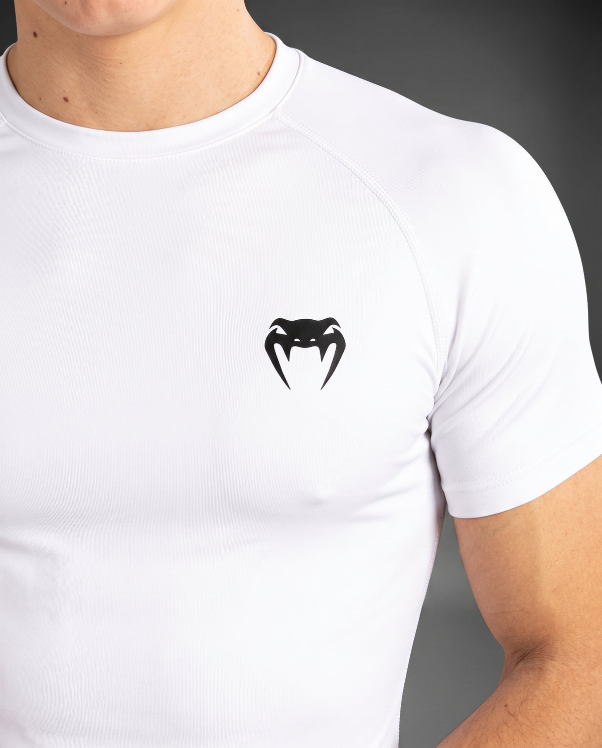 UFC Venum White Performance Compression T-Shirt