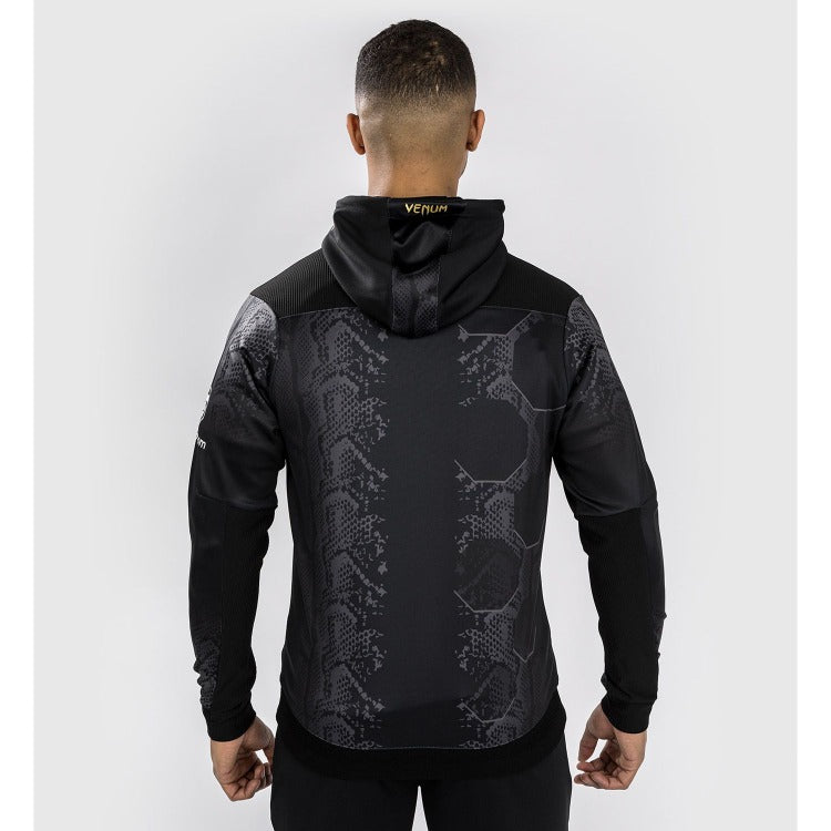 UFC Adrenaline Fermuarlı Sweatshirt – Altın/Siyah Kapüşonlu Ceket | Venum