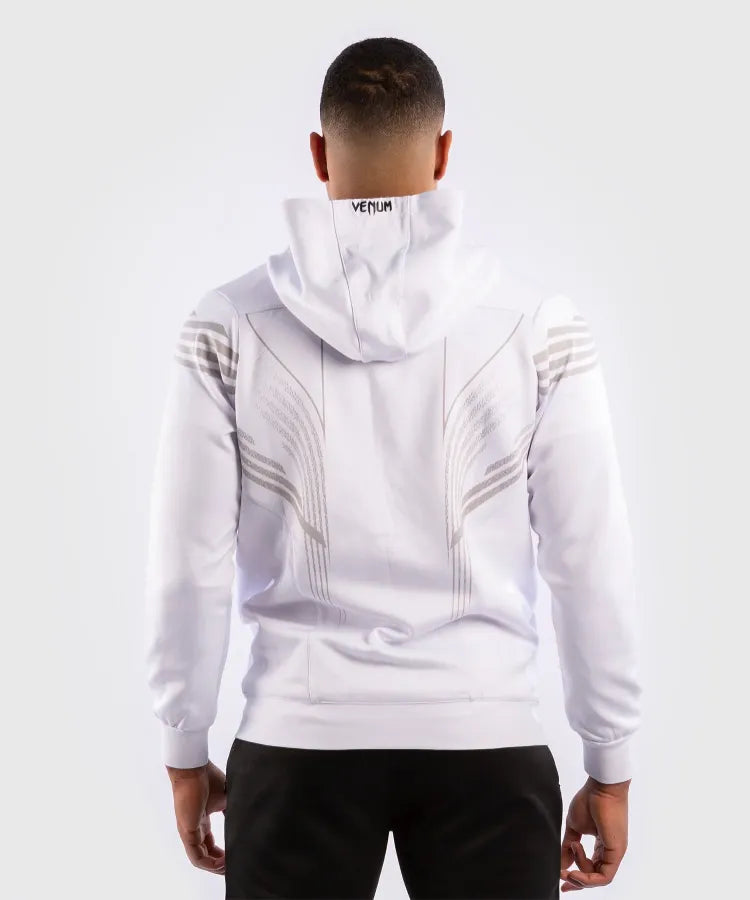 UFC Venum Pro Line Fermuarlı Sweatshirt – Beyaz Kapüşonlu | Dövüş