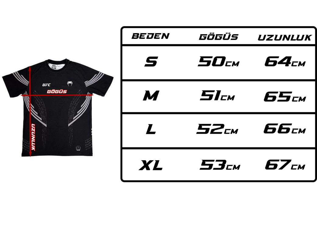 UFC Venum Fusion Jersey - Siyah