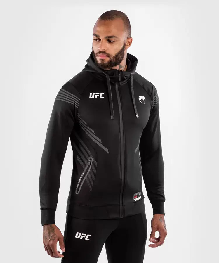UFC Venum Pro Line Fermuarlı Sweatshirt – Siyah Kapüşonlu | Dövüş